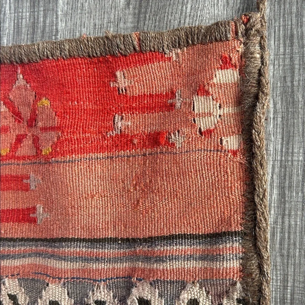 Vintage Turkish Kilim Bag Wool Woven‎ Shoulder Purse Ethnic Tribal Design